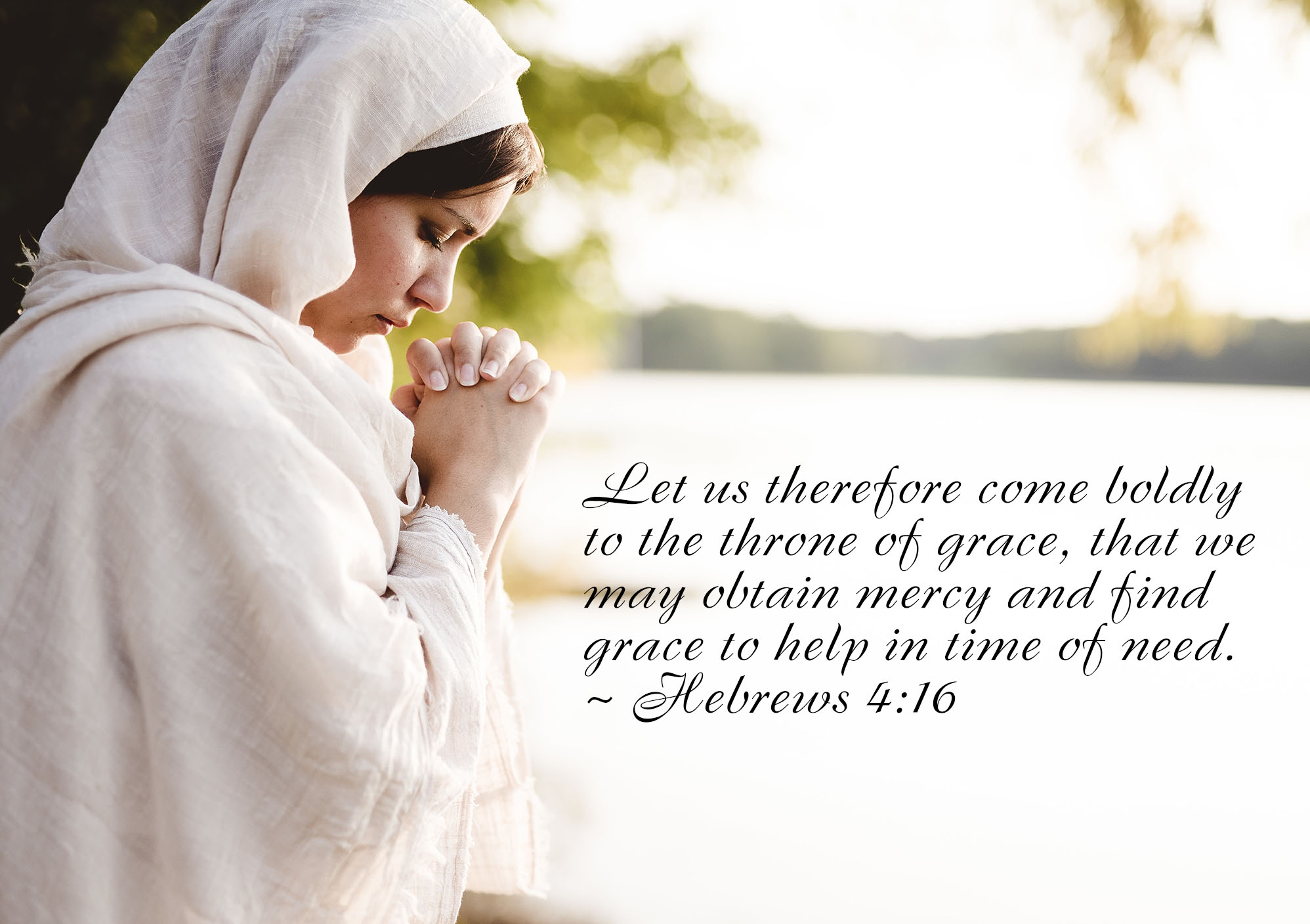 Lady Praying for Forgiveness